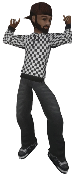 An ovTwo avatar dancing